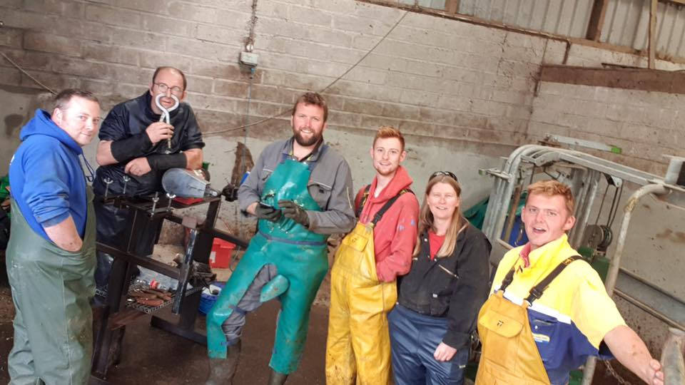 Image of The happy hoof trimming course members in Cornwall